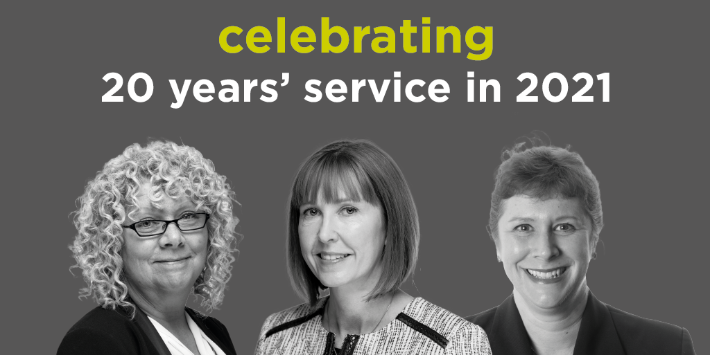 essex law firm staff celebrate 20 years service