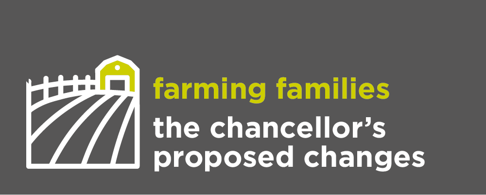 Impact of the Chancellors announcement on farming families