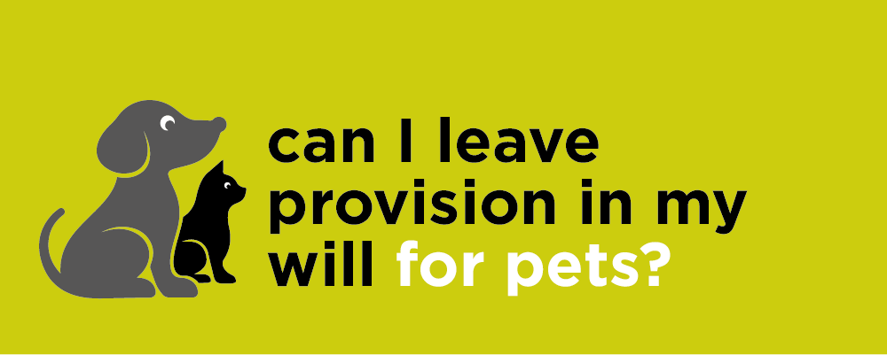 Can I leave anything in my will for my pets?