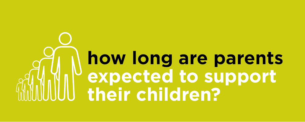 How long are parents expected to support their children? 