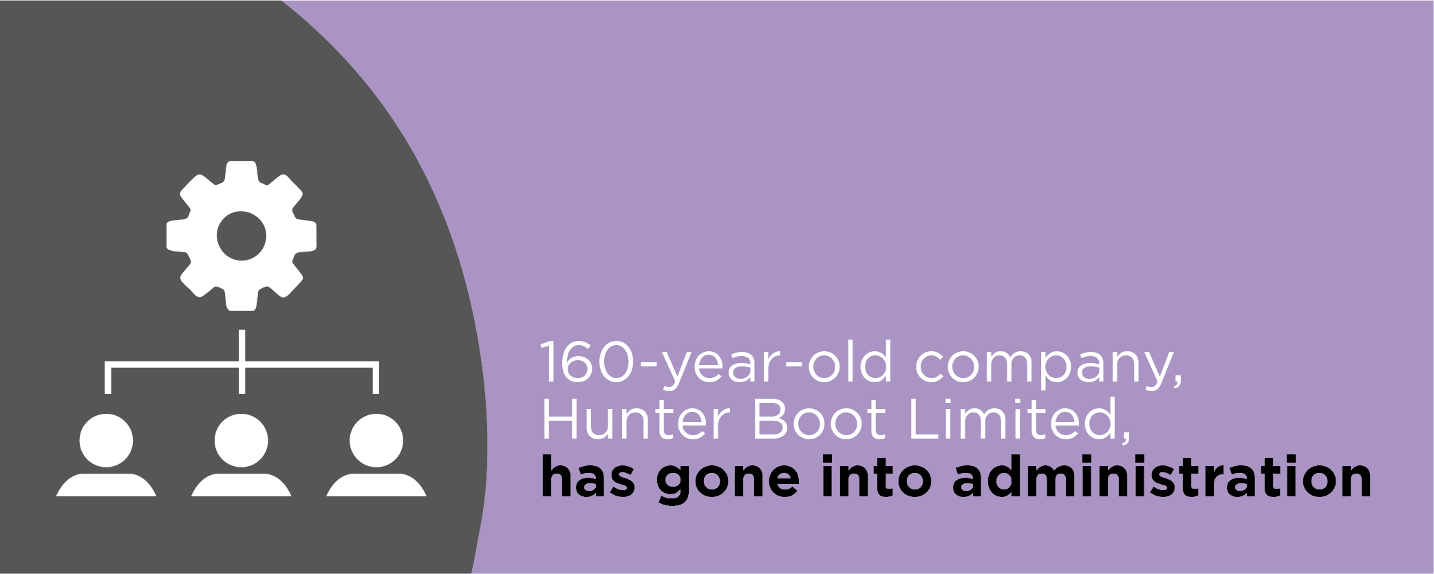 160-year-old company, Hunter Boot Limited, has gone into administration