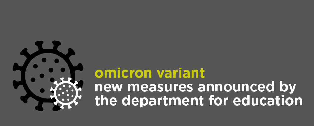 Omicron variant - new measures by the department of education
