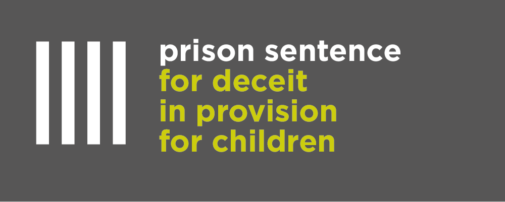 Prison sentence for child maintenance deceit