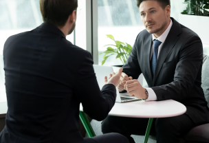 business people chatting